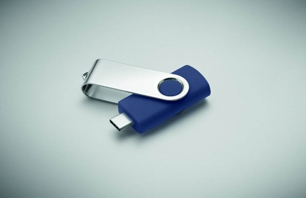 Obrázky: USB flash disk Twister 3.0, typ-C 16GB tmavě modrý, Obrázek 4