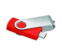 Obrázky: USB flash disk Twister 3.0, typ-C 16GB červený
