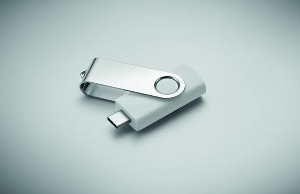Obrázky: USB flash disk Twister 3.0, typ-C 16GB bílý, Obrázek 4