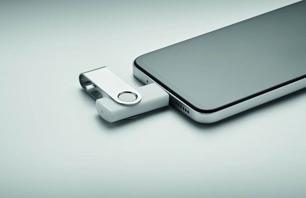 Obrázky: USB flash disk Twister 3.0, typ-C 16GB bílý, Obrázek 6