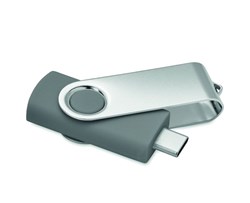 Obrázky: USB flash disk Twister 3.0, typ-C 16GB šedý