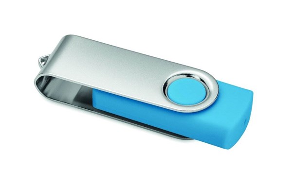 Obrázky: USB flash disk Twister 3.0, typ-C 16GB tyrkysový, Obrázek 2