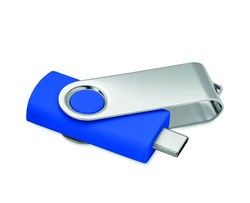 Obrázky: USB flash disk Twister 3.0, typ-C 16GB střed.modrý