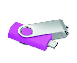Obrázky: USB flash disk Twister 3.0, typ-C 16GB růžový