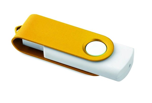 Obrázky: Twister Rotoflash zlato-bílý USB flash disk 4GB