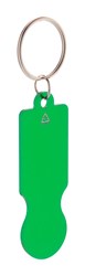 Obrázky: Zelený přívěsek-žeton 5 Kč/1 € z recykl. hliníku