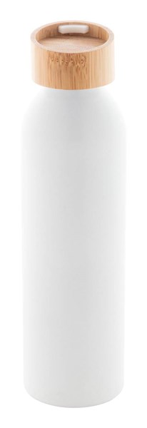 Obrázky: Bílá láhev 600ml, recyk. hliník a silik.poutko, Obrázek 4
