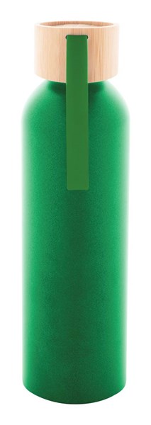 Obrázky: Zelená láhev 600ml, recyk. hliník a silik.poutko, Obrázek 3