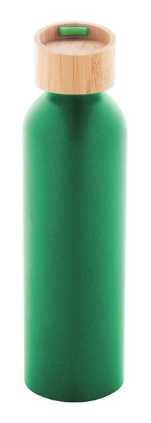 Obrázky: Zelená láhev 600ml, recyk. hliník a silik.poutko, Obrázek 4