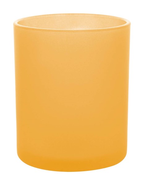 Obrázky: Skleněný žlutý frosty hrnek 300ml, Obrázek 2