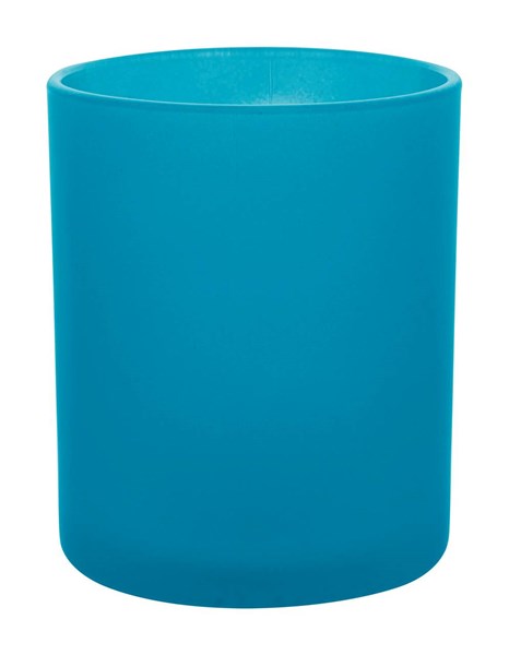 Obrázky: Skleněný modrý frosty hrnek 300ml, Obrázek 2