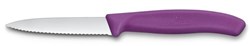 Obrázky: Fialový pastel.nůž na zeleninu VICTORINOX,vlnky 8cm