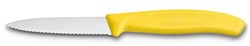 Obrázky: Žlutý pastel.nůž na zeleninu VICTORINOX,vlnky 8cm