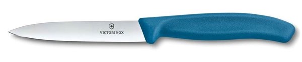 Obrázky: Modrý pastel.nůž na zeleninu VICTORINOX,hladký10cm