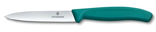 Obrázky: Zelený pastel.nůž na zeleninu VICTORINOX,hladký10cm