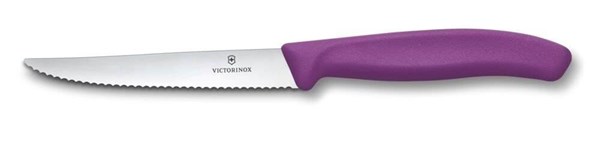 Obrázky: Fialový pastel. steakový nůž VICTORINOX 11cm,vlnky