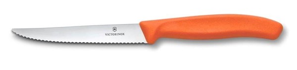 Obrázky: Oranž.pastel. steakový nůž VICTORINOX 11cm,vlnky