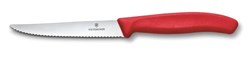Obrázky: Červený pastel. steakový nůž VICTORINOX 11cm,vlnky