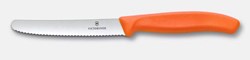 Obrázky: Oranžový pastel. nůž na rajčata VICTORINOX, vlnky