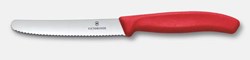 Obrázky: Červený pastel. nůž na rajčata VICTORINOX, vlnky