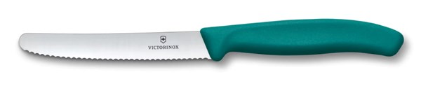 Obrázky: Zelený pastel. nůž na rajčata VICTORINOX, vlnky