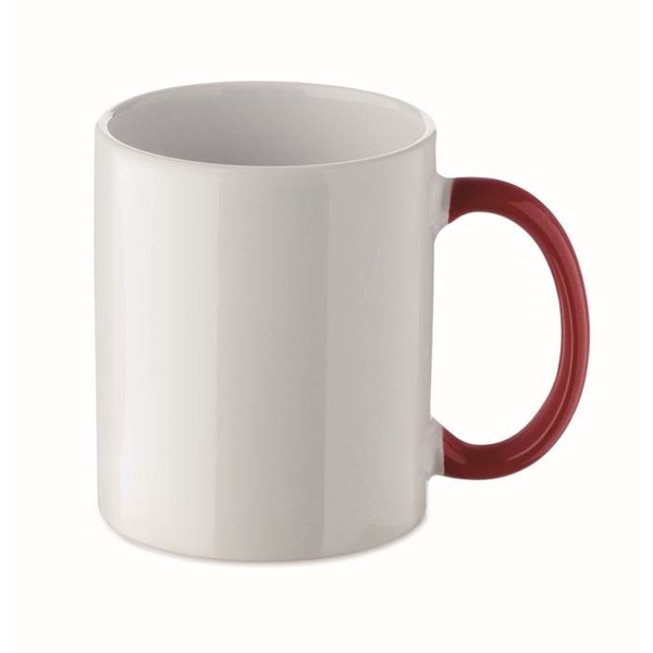 Obrázky: Vánoční ker. hrnek 300ml v krabičce, červ.Santa, Obrázek 2