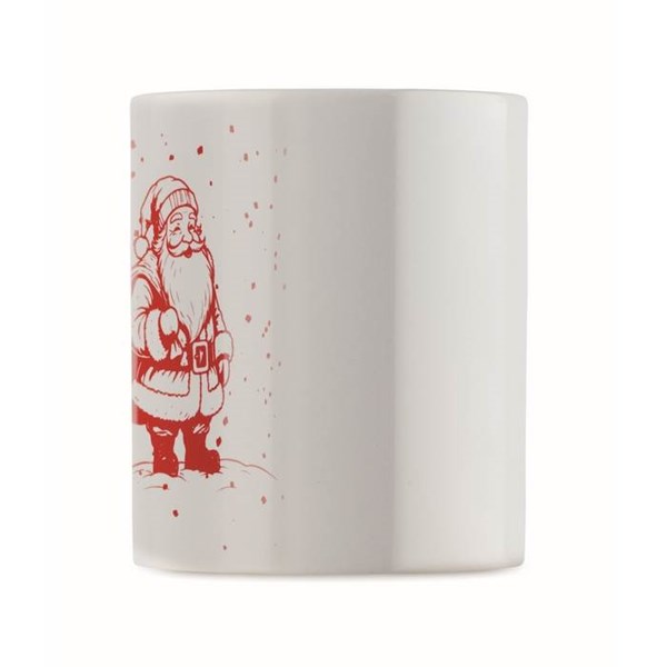 Obrázky: Vánoční ker. hrnek 300ml v krabičce, červ.Santa, Obrázek 5