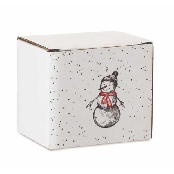 Obrázky: Vánoční ker. hrnek 300ml v krabičce, sněhulák, Obrázek 3