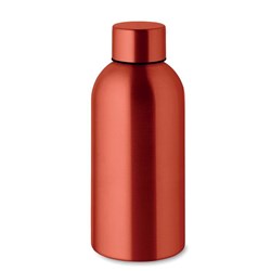 Obrázky: Jednostěnná láhev 500ml z rec. nerez, červená