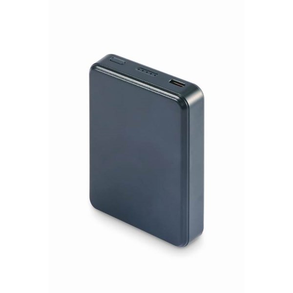 Obrázky: Powerbanka 5000 mAh z recykl. ABS, franc. modrá, Obrázek 4