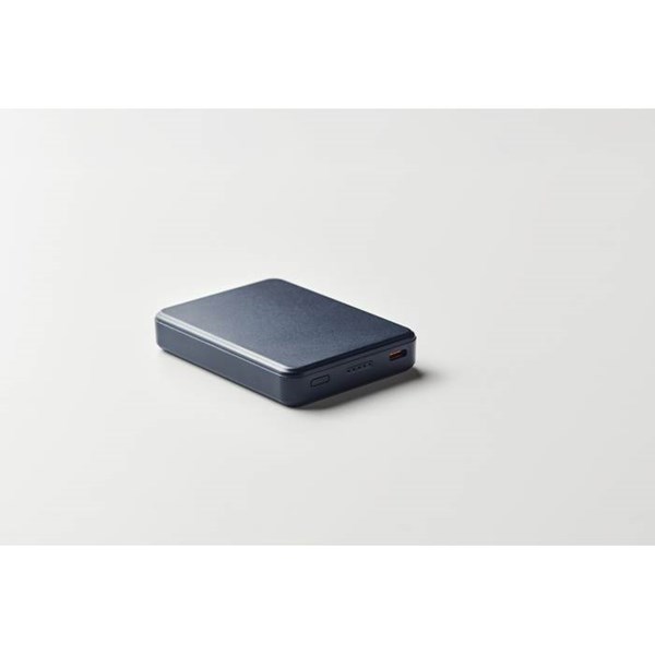 Obrázky: Powerbanka 5000 mAh z recykl. ABS, franc. modrá, Obrázek 7