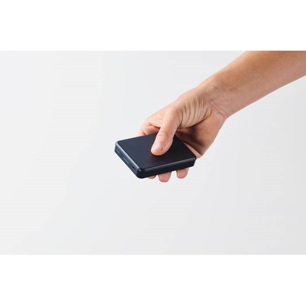 Obrázky: Powerbanka 5000 mAh z recykl. ABS, franc. modrá, Obrázek 12