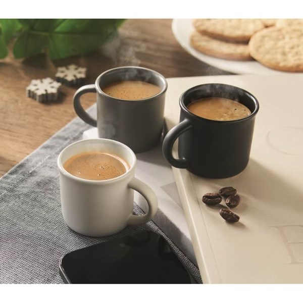 Obrázky: Keramický espresso šálek 40 ml, bílá, Obrázek 3