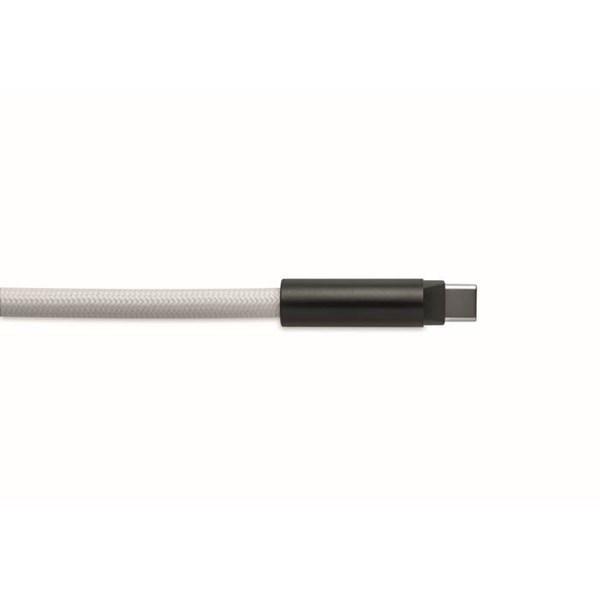 Obrázky: Šňůrka na krk-nabíjecí a datový kabel 60W, bílá, Obrázek 10