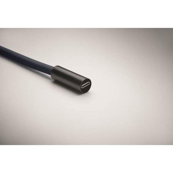 Obrázky: Šňůrka na krk-nabíjecí a datový kabel 60W, modrá, Obrázek 10