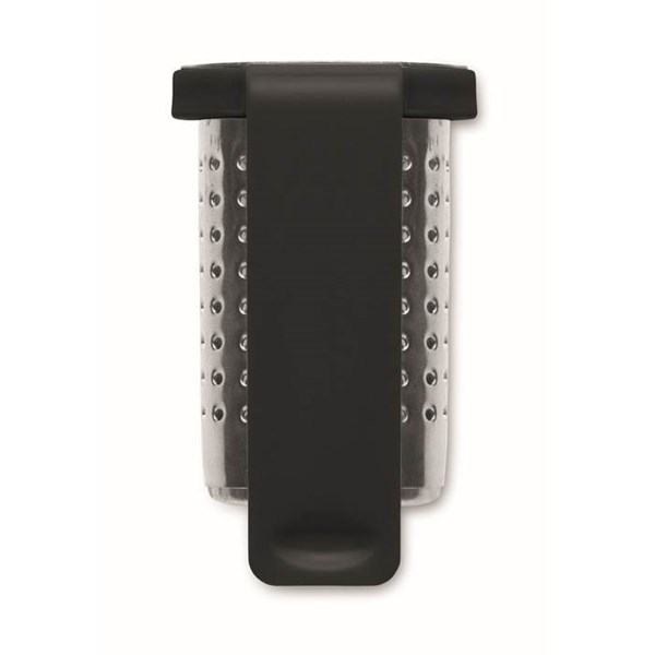 Obrázky: Čajový nerez louhovač s háčkem z PP, černá, Obrázek 5