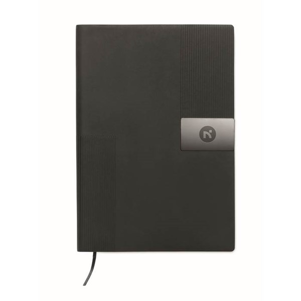 Obrázky: Pozn. blok A5-měkký PU, kovový detail na obálce, Obrázek 9