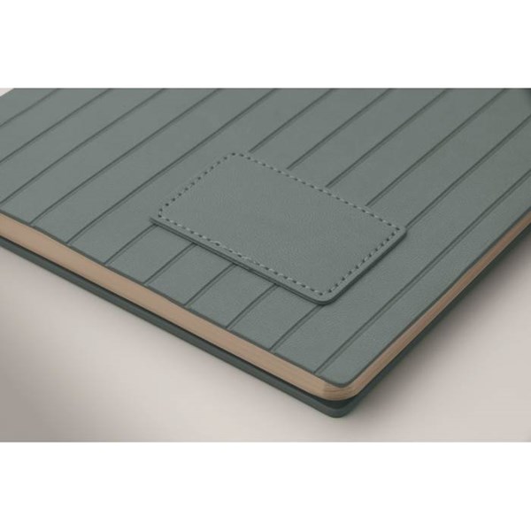 Obrázky: Pozn. link. blok A5 měkké desky z PU, petrolejová, Obrázek 4