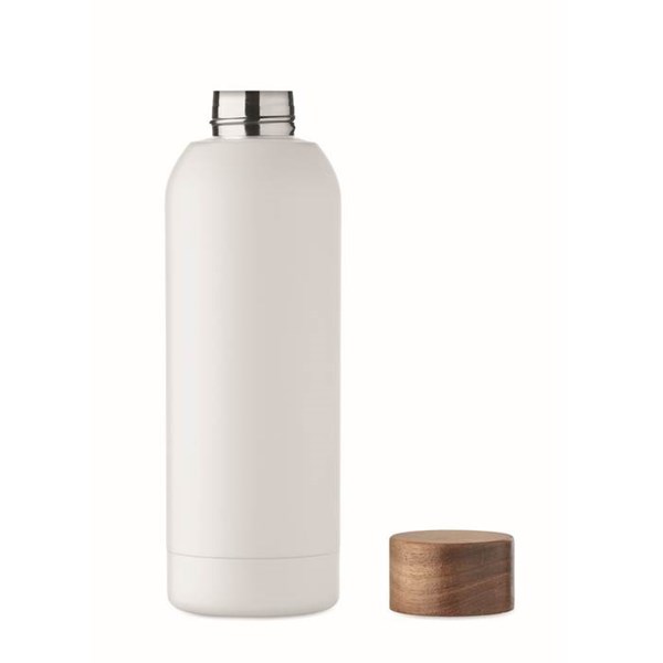 Obrázky: Pogum. jednost. láhev 700 ml, rec. nerez,bílá, Obrázek 5