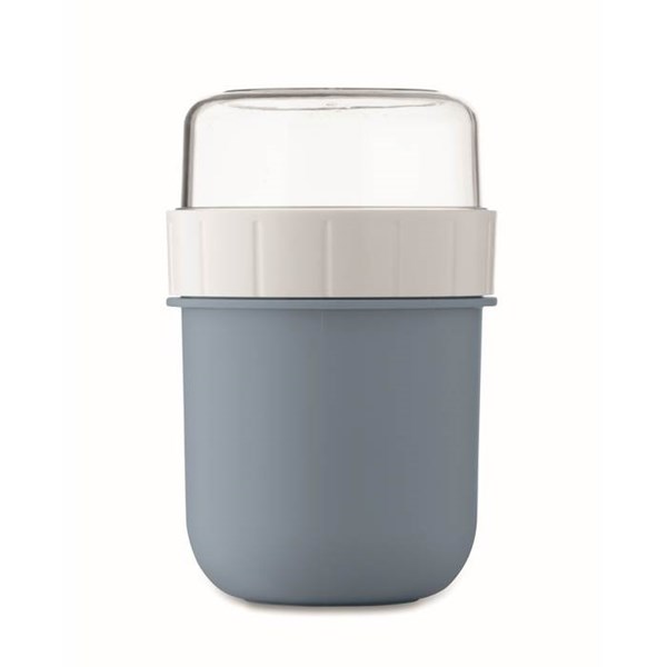 Obrázky: Cestovní dvojhrnek z PP 450ml/160ml, petrolejová, Obrázek 10