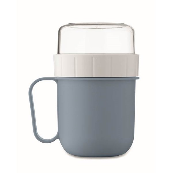 Obrázky: Cestovní dvojhrnek z PP 450ml/160ml, petrolejová, Obrázek 13