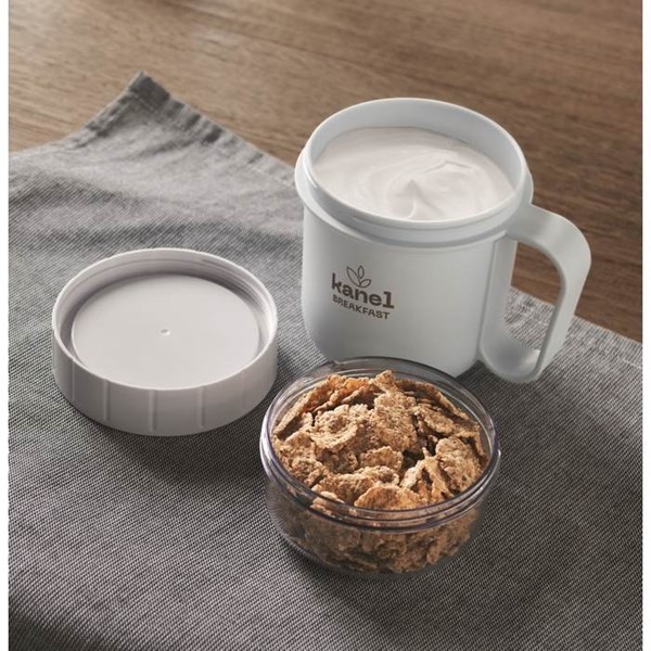 Obrázky: Cestovní dvojhrnek z PP 450ml/160ml, sv. modrá, Obrázek 7