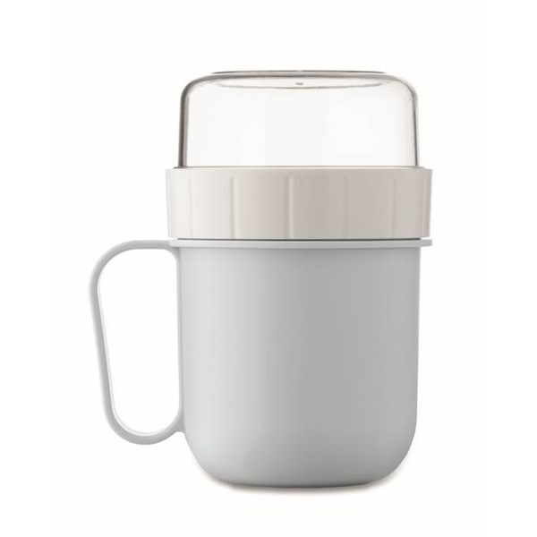 Obrázky: Cestovní dvojhrnek z PP 450ml/160ml, sv. modrá, Obrázek 13