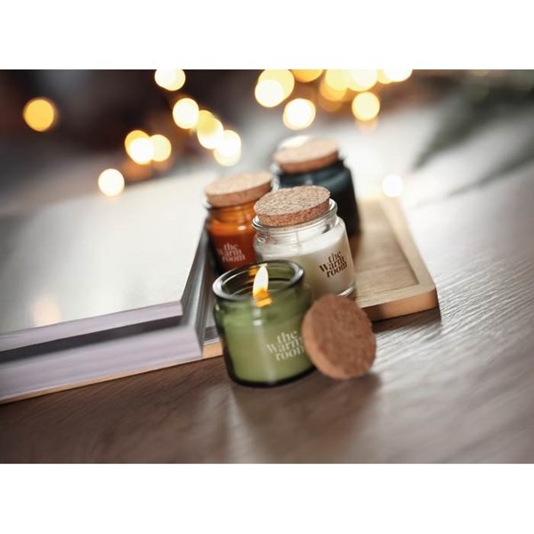 Obrázky: Bílá svíčka z rostlinného vosku 70g, Obrázek 6