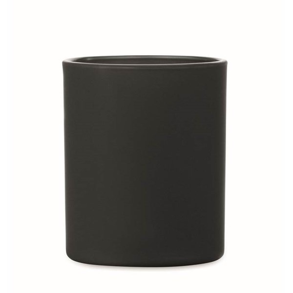 Obrázky: Skleněná svíčka z rostlinného vosku 80g, černá, Obrázek 5