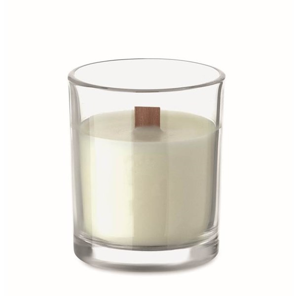 Obrázky: Skleněná svíčka z rostlinného vosku 80g, transp., Obrázek 6