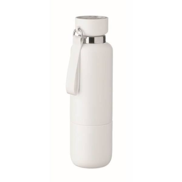 Obrázky: Dvoustěnná láhev 500ml s poutkem, bílá, Obrázek 13