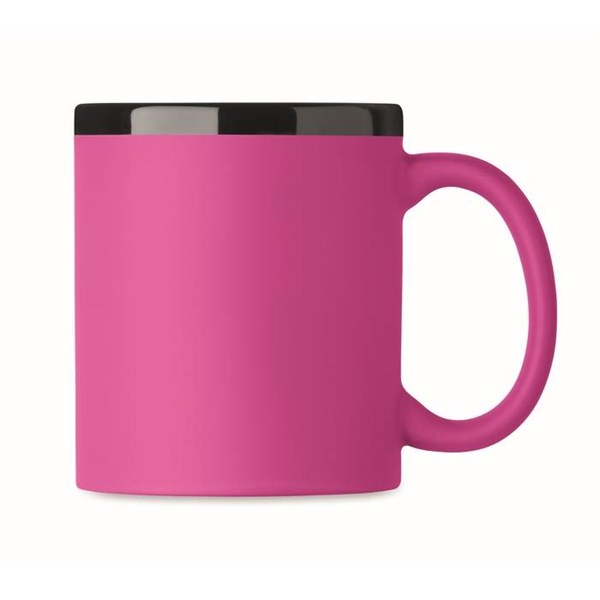 Obrázky: Keramický hrnek na laser 300ml, růžová, Obrázek 2