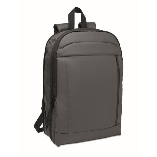 Obrázky: Rozšiřitelný batoh na 16'' notebook, RPET, šedý, Obrázek 2