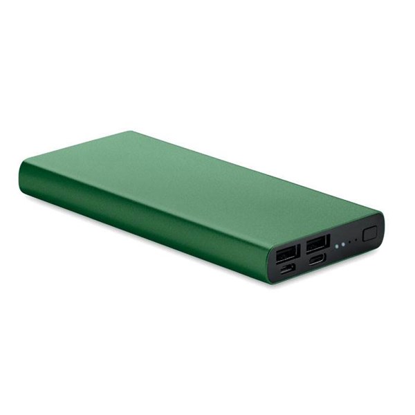 Obrázky: Zelená hliníková powerbanka 10 000 mAh
